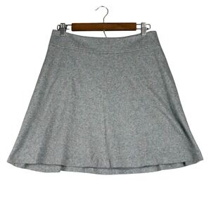Ann Taylor LOFT‎ Womens 4 Lined A-Line Skirt Gray Cotton